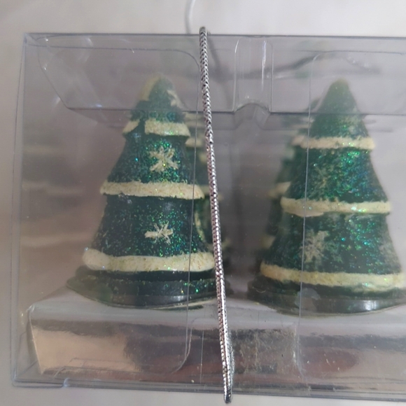 Christmas "Tree Candles" 2 in tall Set 6 - Picture 3 of 4
